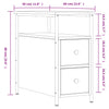 Nachttische Gertrut aus Raucheiche 30x60x60cm (2 St., Holz)