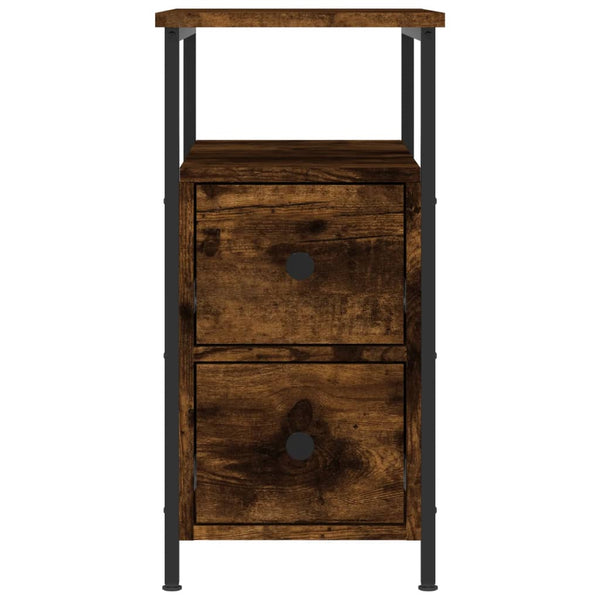 Nachttische Gertrut aus Raucheiche 30x60x60cm (2 St., Holz)