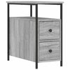 Nachttisch Gertrut 30x60x60cm Grau (Holz)