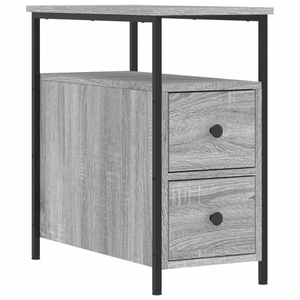 Nachttisch Gertrut 30x60x60cm Grau (Holz)