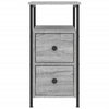 Nachttisch Gertrut 30x60x60cm Grau (Holz)