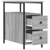 Nachttisch Gertrut 30x60x60cm Grau (Holz)