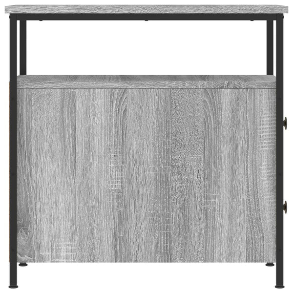 Harmaa yöpöydät Gertrut 30x60x60cm (2 kpl puinen)