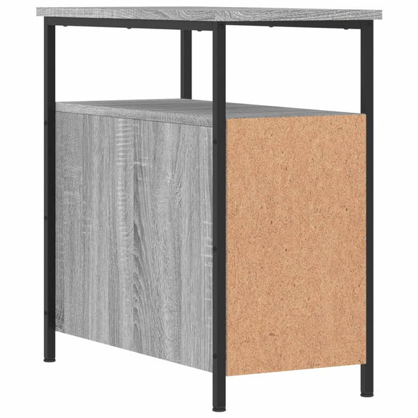 Harmaa yöpöydät Gertrut 30x60x60cm (2 kpl puinen)