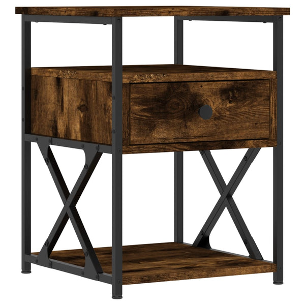 Nachttisch Tesrife 40x42x55cm aus geräucherter Eiche (Holz)