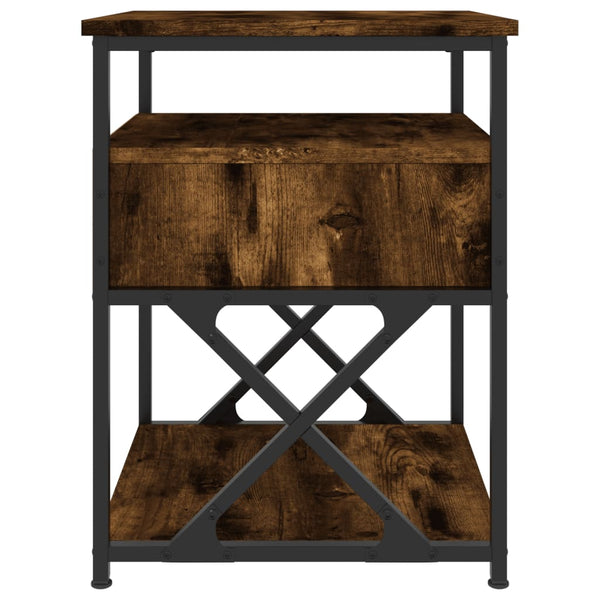 Nachttisch Tesrife 40x42x55cm aus geräucherter Eiche (Holz)