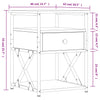 Graue Nachttische Tesrife 40x42x55cm (2er-Set Sonoma Holz)