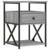 Graue Nachttische Tesrife 40x42x55cm (2er-Set Sonoma Holz)