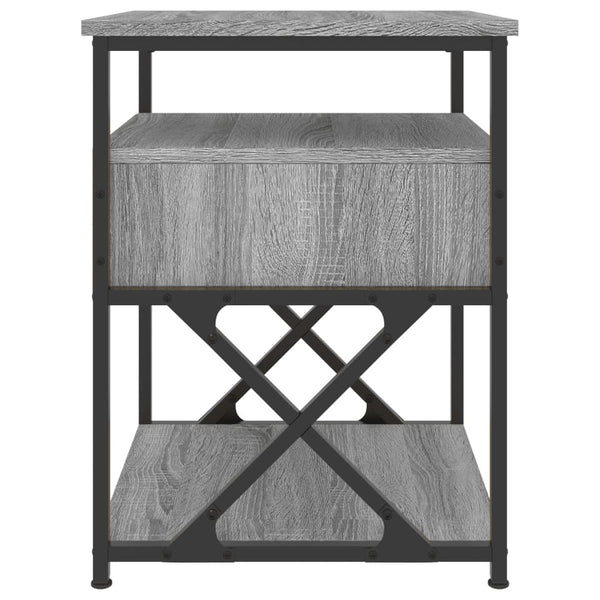 Graue Nachttische Tesrife 40x42x55cm (2er-Set Sonoma Holz)