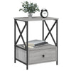 Nachttische Vahtang 50x41x65cm grau (2 Stk., Sonoma, Holz)