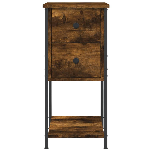Nachttische Antila, Rauchereiche, 32x42x70cm (2 Stück, Holz)