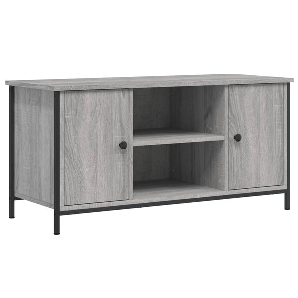 Harmaa tv-taso Dimitrievna 100x40x50cm (puinen)