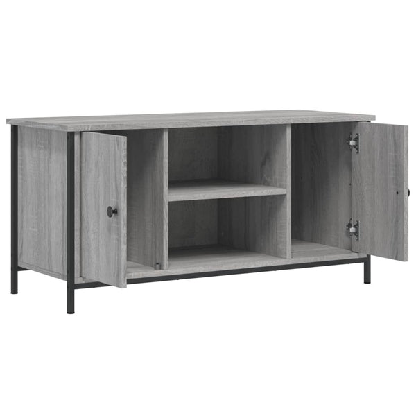 Harmaa tv-taso Dimitrievna 100x40x50cm (puinen)