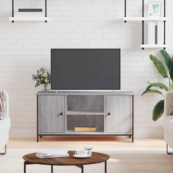 Harmaa tv-taso Dimitrievna 100x40x50cm (puinen)