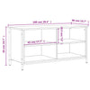 TV-Möbel Sonoma Eiche Ainuk 100x40x50cm (Holz)