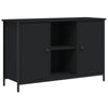 Schwarzer TV-Schrank Tomis 100x35x65cm (Holz)