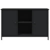 Schwarzer TV-Schrank Tomis 100x35x65cm (Holz)