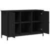 Schwarzer TV-Schrank Tomis 100x35x65cm (Holz)