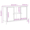 Schwarzer TV-Schrank Tomis 100x35x65cm (Holz)