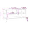 TV-Möbel Barsu Sonoma Eiche 100x35x45cm (Holz)