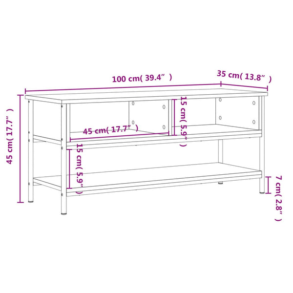 Savutammi tv-taso Barsu 100x35x45cm (puinen)