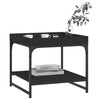 Schwarzer Couchtisch Haygan 49,5x49,5x45cm (Holz)