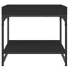 Schwarzer Couchtisch Haygan 49,5x49,5x45cm (Holz)
