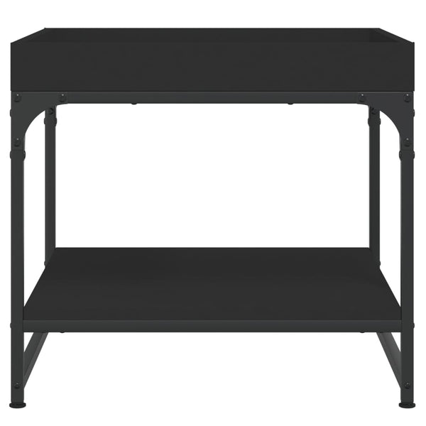 Schwarzer Couchtisch Haygan 49,5x49,5x45cm (Holz)