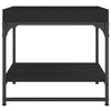 Schwarzer Couchtisch Haygan 49,5x49,5x45cm (Holz)