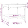 Schwarzer Couchtisch Haygan 49,5x49,5x45cm (Holz)