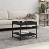 Schwarzer Couchtisch Haygan 49,5x49,5x45cm (Holz)