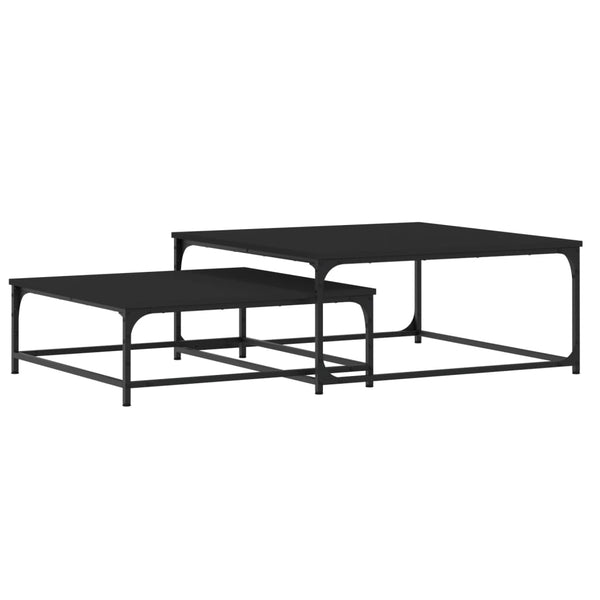 Schwarze Satztische Mielania (2 Holztische)