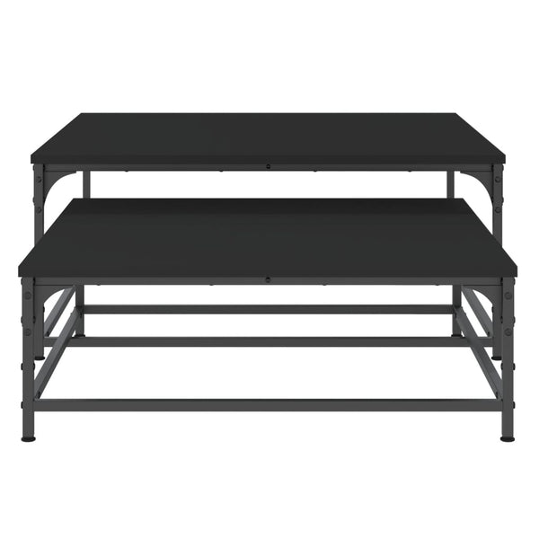 Schwarze Satztische Mielania (2 Holztische)