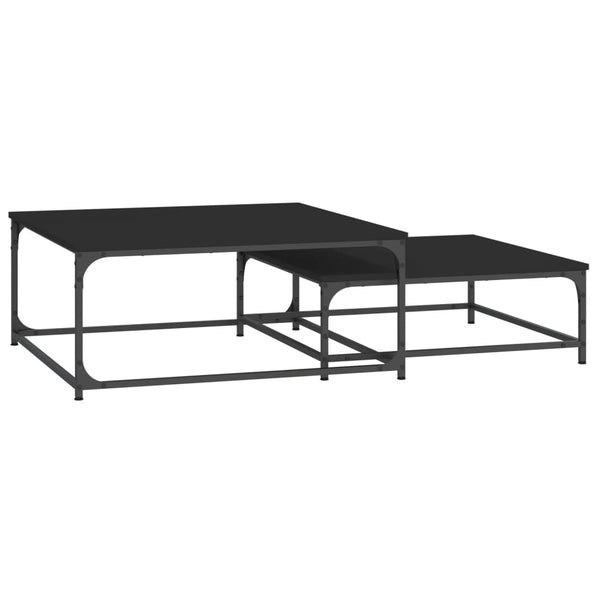 Schwarze Satztische Mielania (2 Holztische)