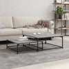 Graue Set-Couchtische Mielania (2 Stück Sonoma-Holz)