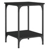 Schwarzer Couchtisch Jeleaza 40x40x55cm (Holz)