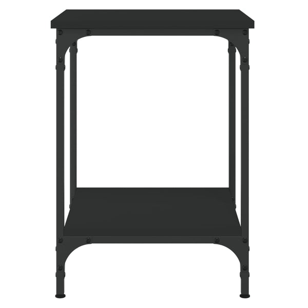 Schwarzer Couchtisch Jeleaza 40x40x55cm (Holz)