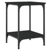 Schwarzer Couchtisch Jeleaza 40x40x55cm (Holz)