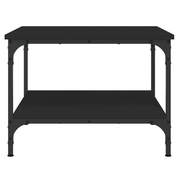 Schwarzer Couchtisch Jeleaza 55x55x40cm (Holz)