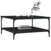 Schwarzer Couchtisch Jeleaza 80x80x40cm (Holz)