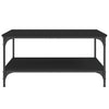 Schwarzer Couchtisch Jeleaza 80x80x40cm (Holz)