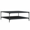 Schwarzer Couchtisch Jeleaza 100x100x40cm (Holz)