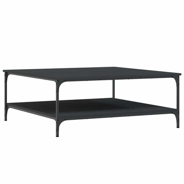 Schwarzer Couchtisch Jeleaza 100x100x40cm (Holz)