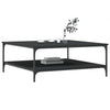 Schwarzer Couchtisch Jeleaza 100x100x40cm (Holz)