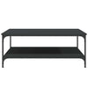 Schwarzer Couchtisch Jeleaza 100x100x40cm (Holz)