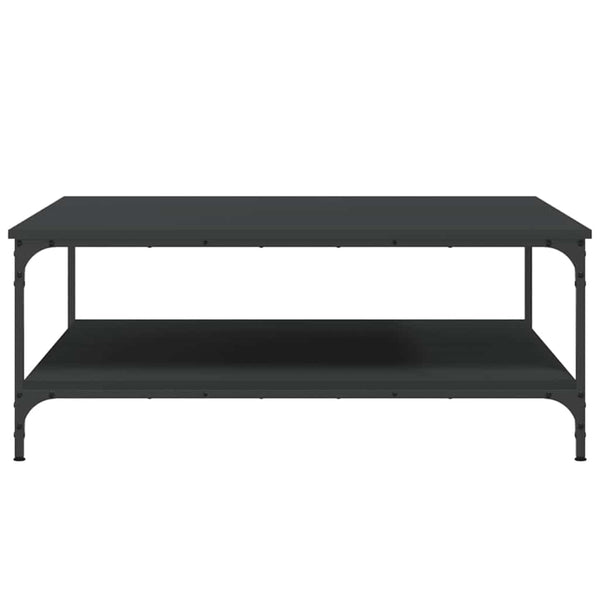 Schwarzer Couchtisch Jeleaza 100x100x40cm (Holz)