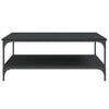 Schwarzer Couchtisch Jeleaza 100x100x40cm (Holz)