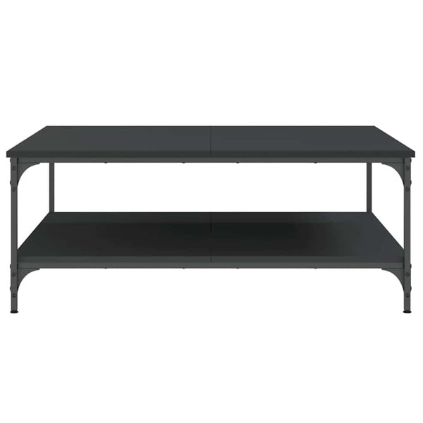 Schwarzer Couchtisch Jeleaza 100x100x40cm (Holz)