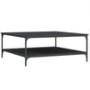 Schwarzer Couchtisch Jeleaza 100x100x40cm (Holz)