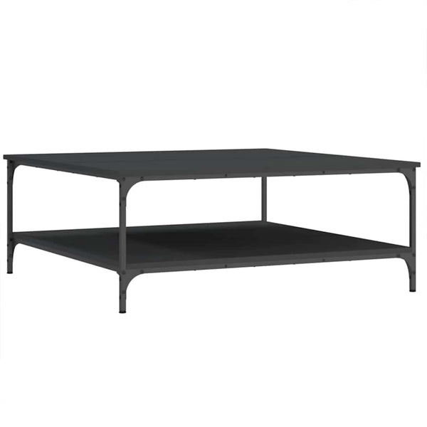 Schwarzer Couchtisch Jeleaza 100x100x40cm (Holz)